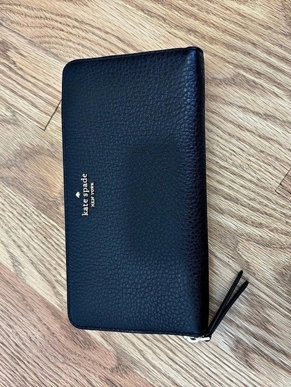 kate spade new york Black Zip-Around Wallet NWT